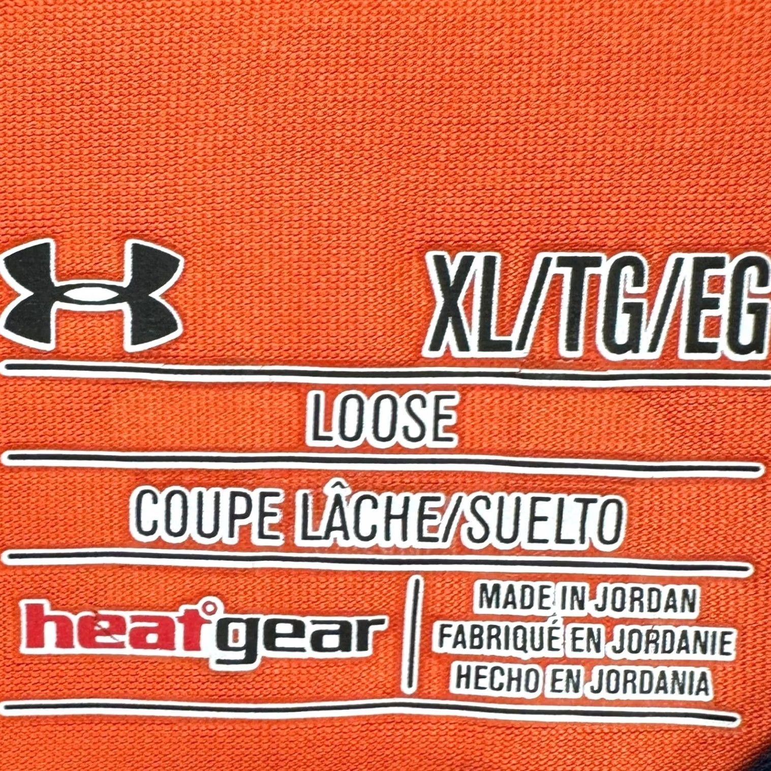 Under Armour Under Armour Heat Gear Mens Polo Shirt XL Orange Rugby Golf Short Sleeve Size US XL / EU 56 / 4 - 4 Thumbnail