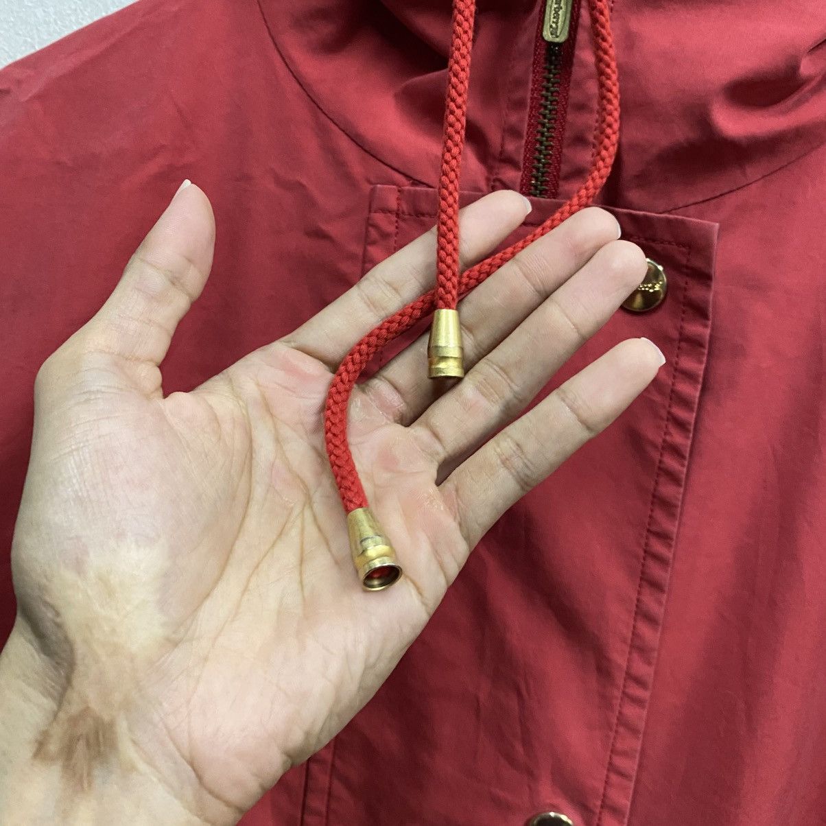 Burberry Rare Vintage Burberrys Prorsum Red Parka Jacket Hooded Size US L / EU 52-54 / 3 - 10 Thumbnail
