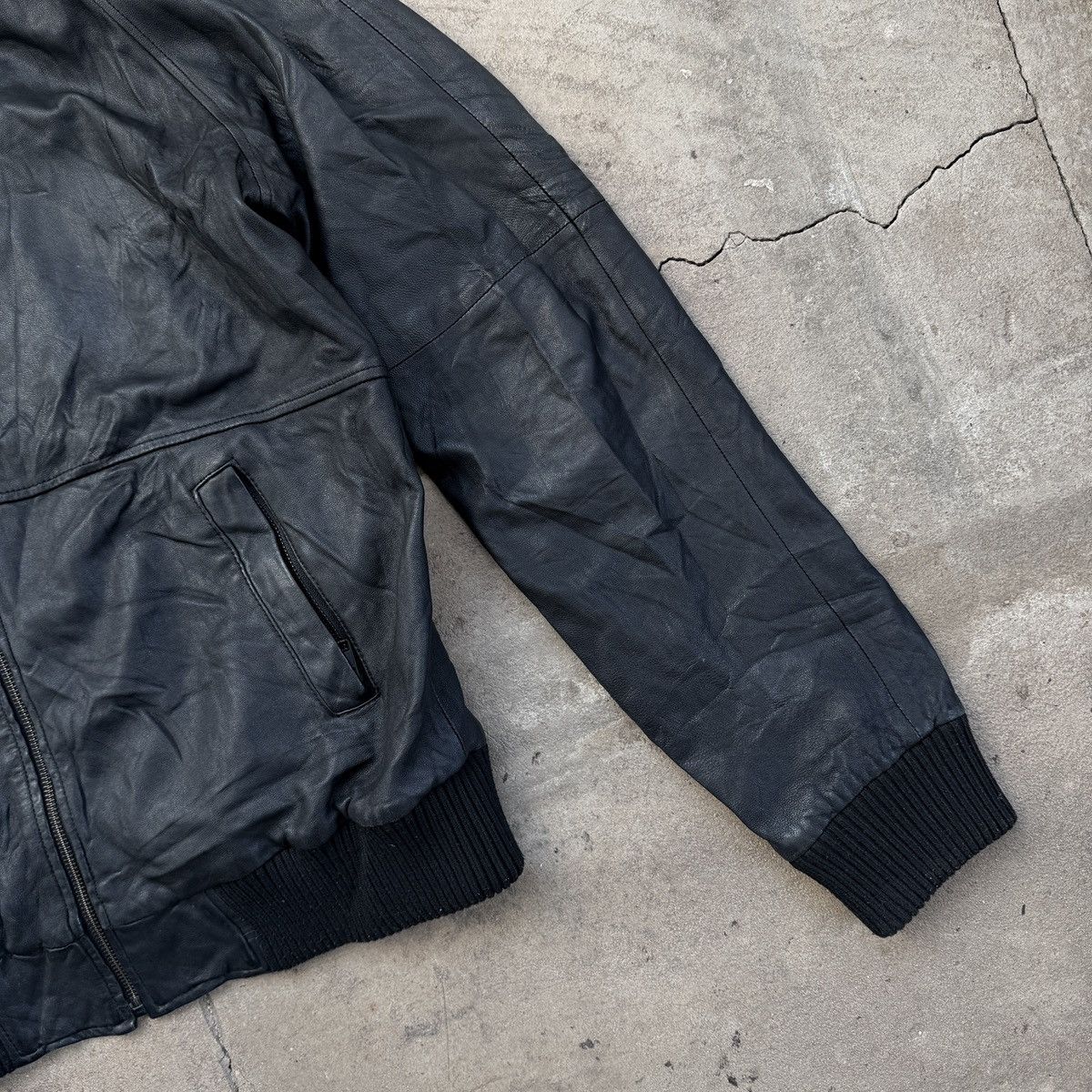If Six Was Nine Arvust Avant Garde Hooded Leather Jacket Size US L / EU 52-54 / 3 - 6 Thumbnail