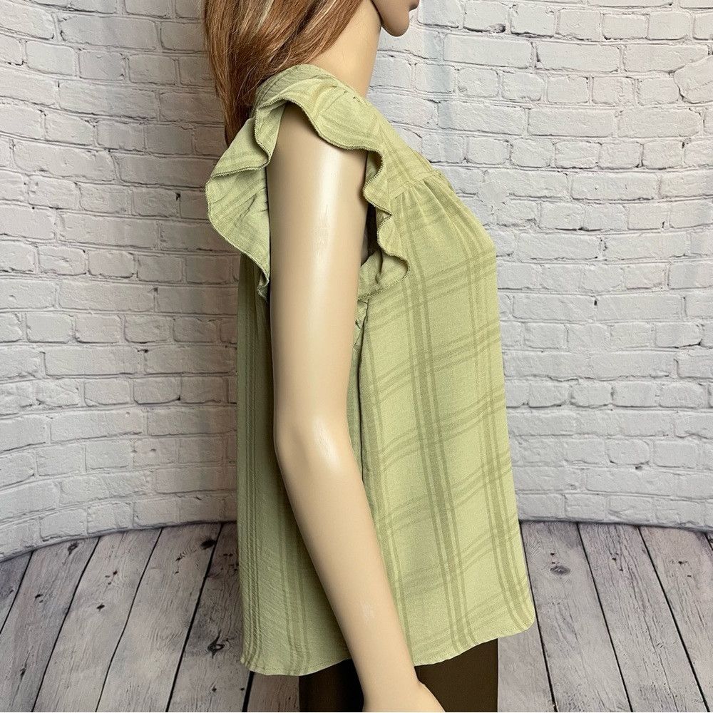 Other NWT New Como Vintage Cationic Plaid Airflow Ruffle Top Size Size S / US 4 / IT 40 - 9 Thumbnail