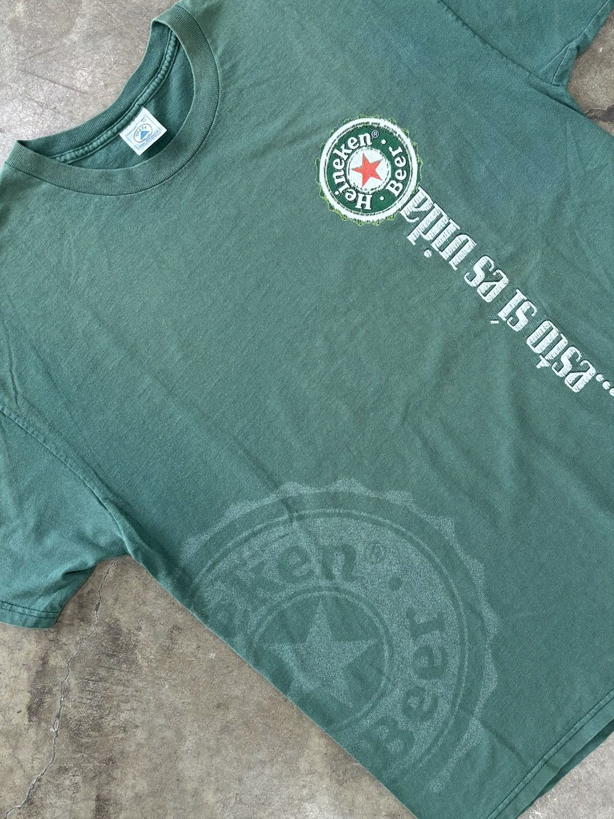 Vintage Vintage Heineken Beer esto si es vida Promo Tee XL Size US XL / EU 56 / 4 - 1 Thumbnail