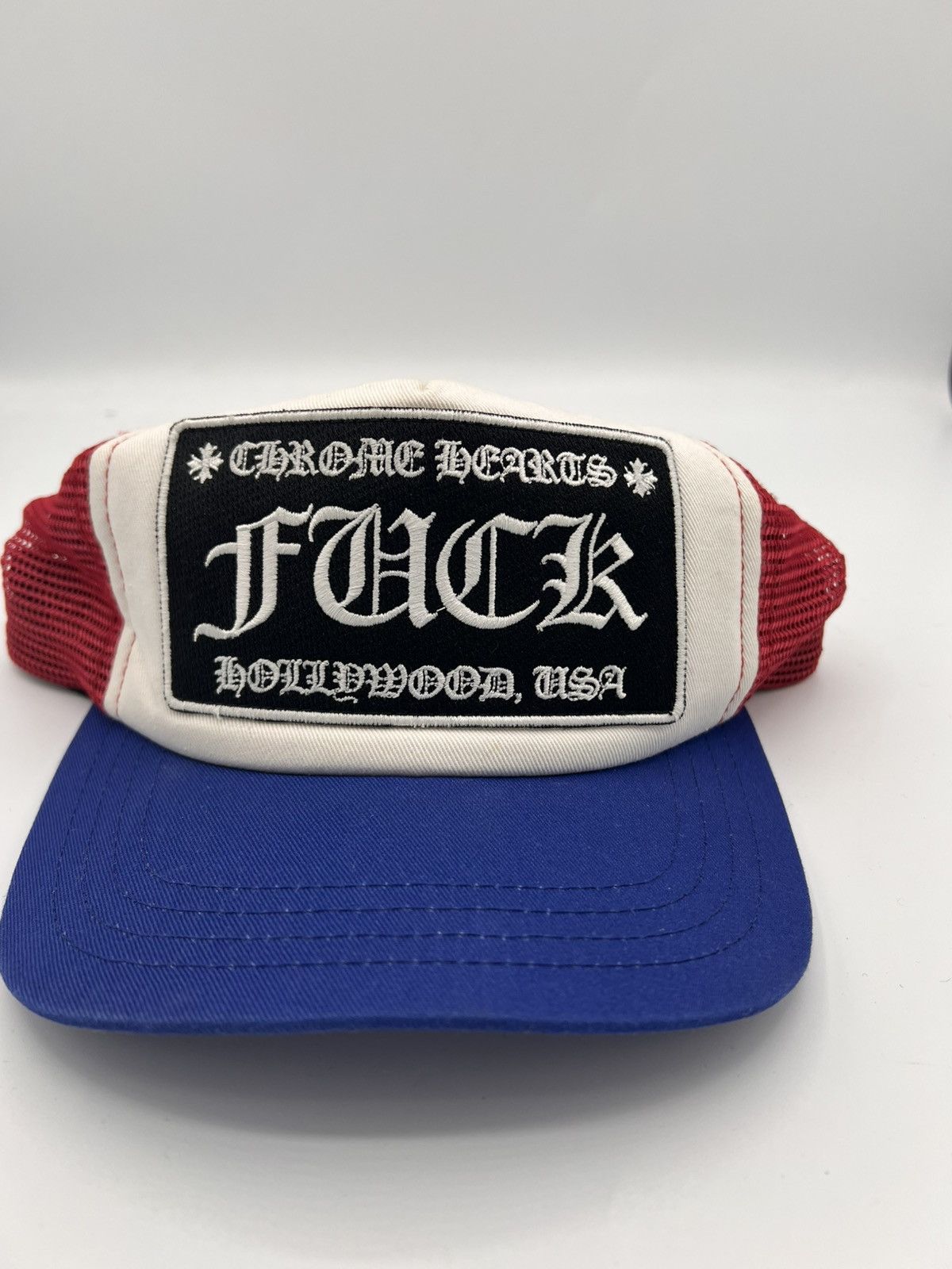 Chrome Hearts Chrome Hearts Red/White/Blue Trucker Hat Size ONE SIZE - 1 Thumbnail