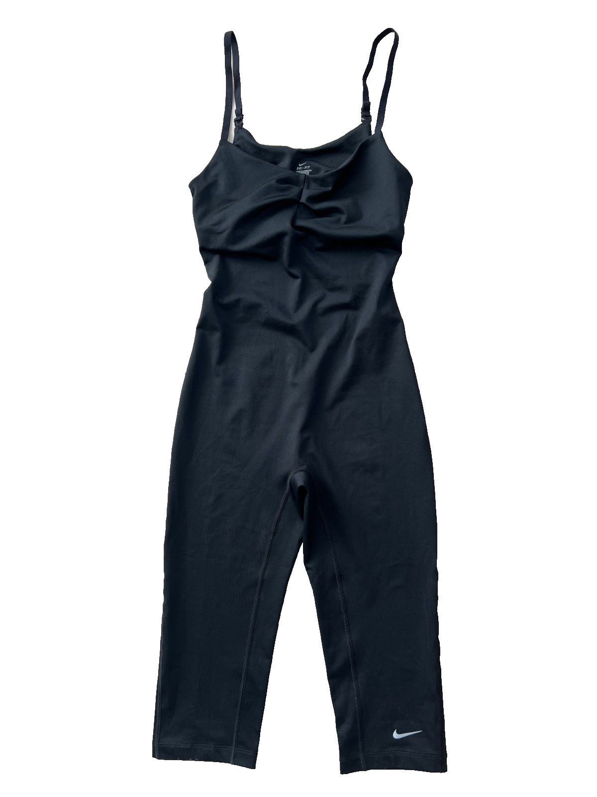 Nike Nike Strappy Cropped Jumpsuit Black ( S ) Size 25" / US 0 / IT 36 - 1 Thumbnail
