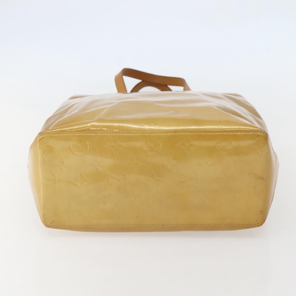 Louis Vuitton LOUIS VUITTON Monogram Vernis Reade MM Hand Bag Beige M91141 Size ONE SIZE - 9 Thumbnail