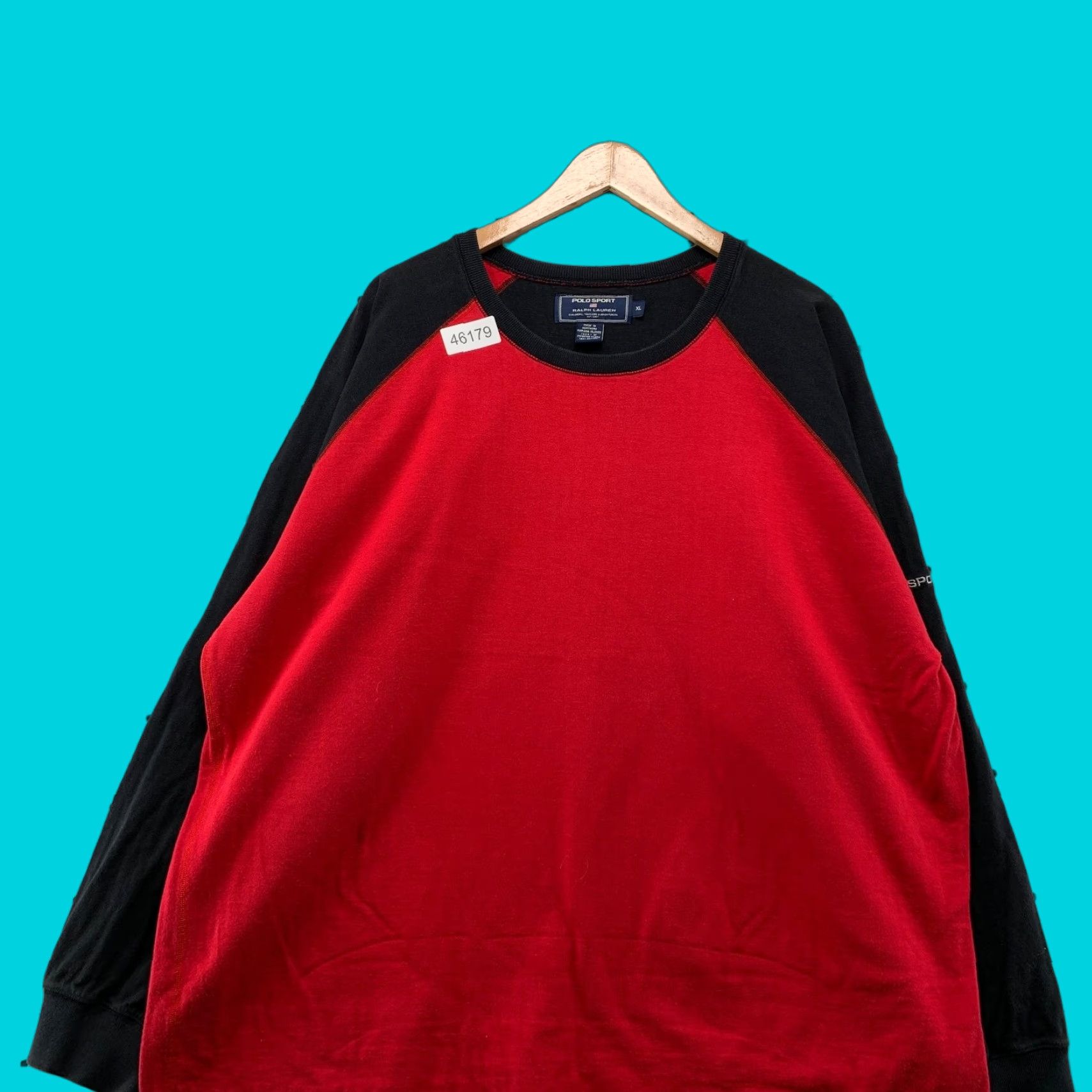 Vintage VINTAGE Polo Sport Sweatshirt Mens XL Red Black Double Face Lined Made USA Size US XL / EU 56 / 4 - 1 Thumbnail