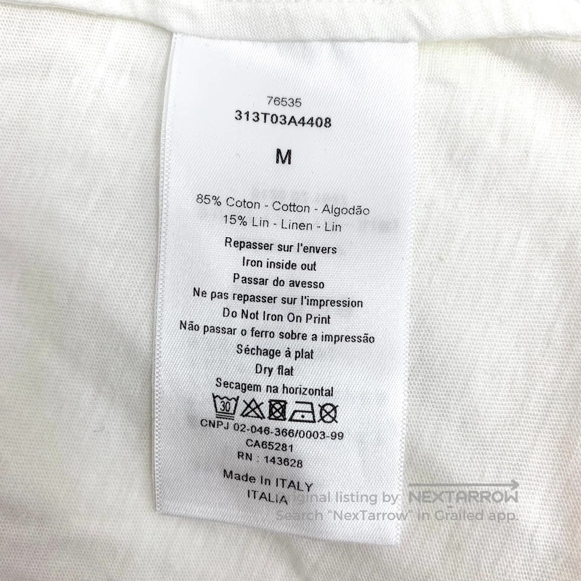 Dior Dior White rabbit floral print cotton crewneck short sleev Size M / US 6-8 / IT 42-44 - 6 Thumbnail