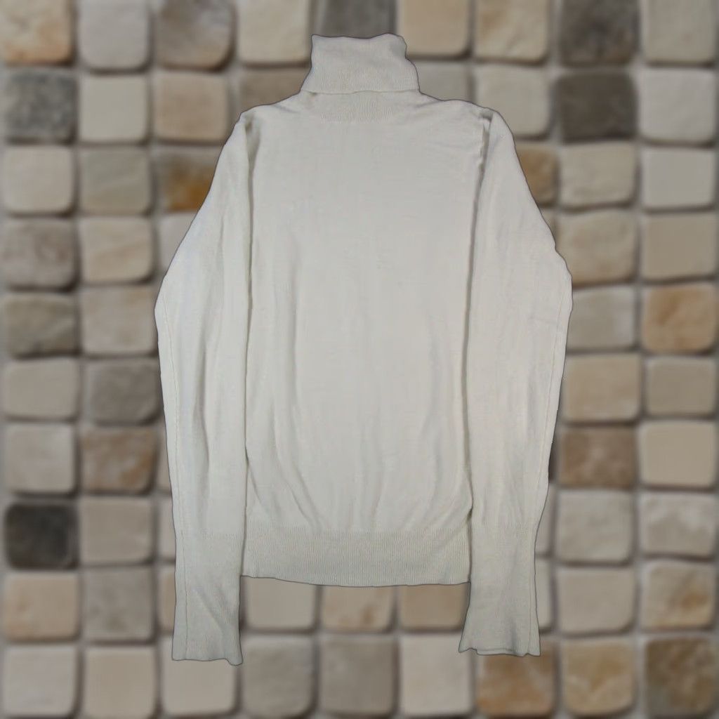 Zara VINTAGE Zara Sweater Pullover Women Small Beige Knit Turtleneck 90s Fashion Womens Size S / US 4 / IT 40 - 1 Thumbnail