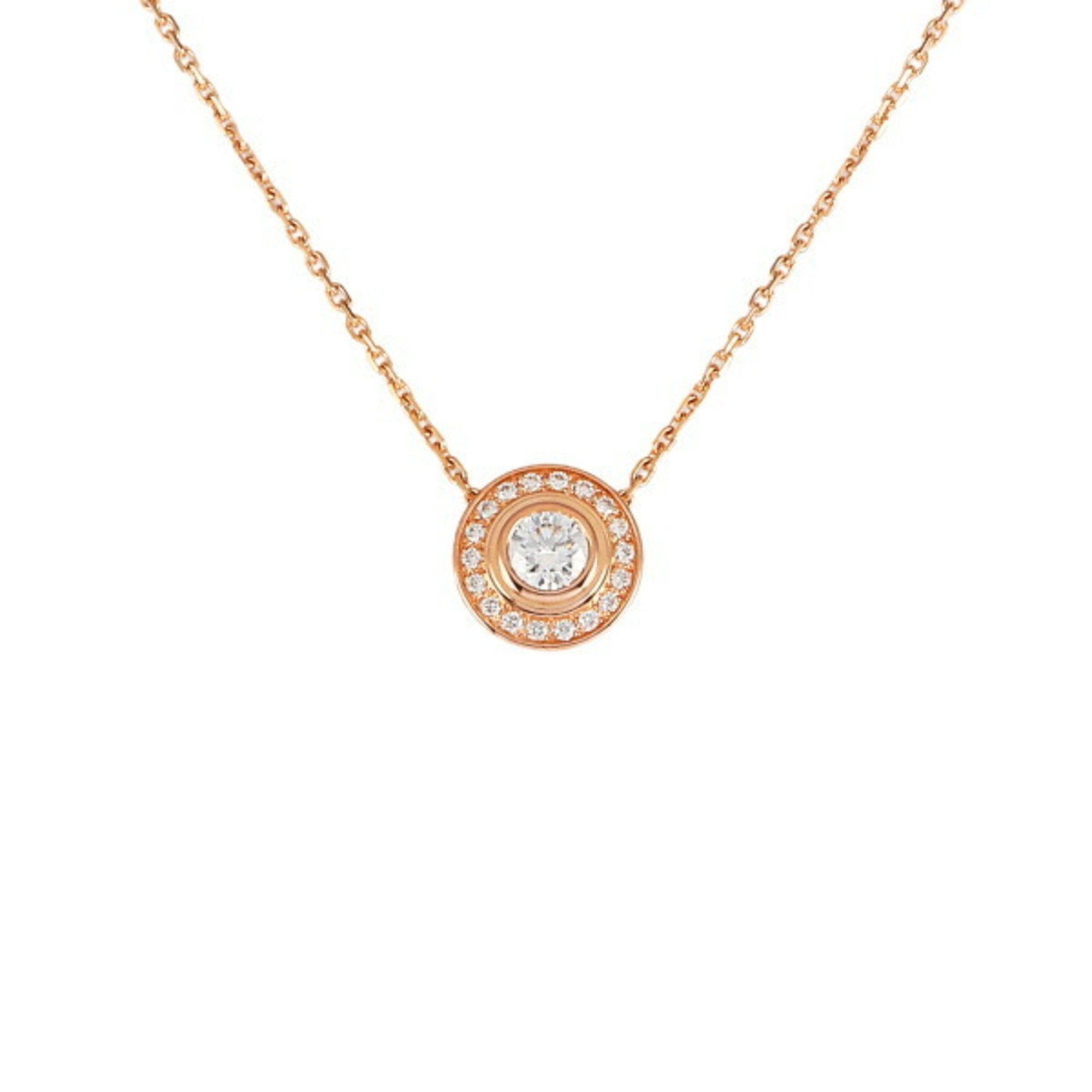 image of Cartier D'amour [Diaman Leger] K18Pg Pink Gold Necklace, Women's
