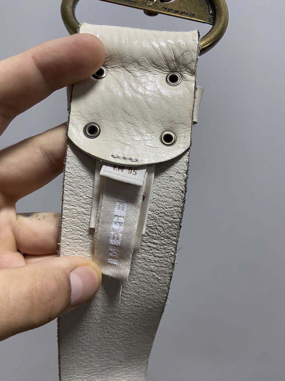 Diesel × Vintage Diesel belt leather vintage made in Italy avant Garde Size ONE SIZE - 6 Thumbnail