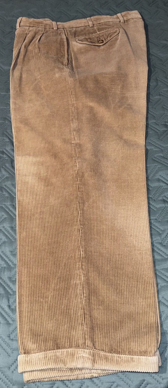Faconnable Façonnable Men's Corduroy Pants - Size 48 - Classic Beige Size US 32 / EU 48 - 4 Thumbnail