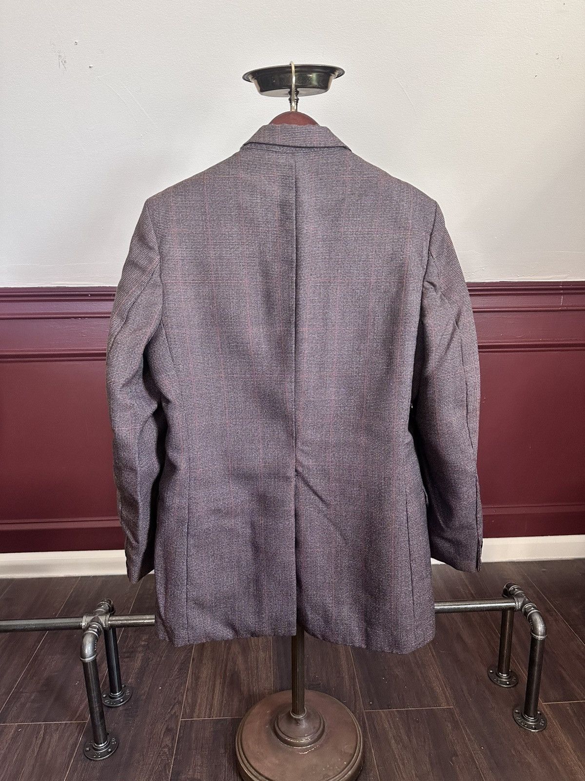 Burton BURTON vintage UK custom tailored check avant garde jacket Size 38R - 7 Thumbnail