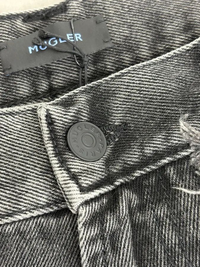 Mugler AW2025 Mugler Spiral Baggy Washed Grey Gradient Jeans Size US 30 / EU 46 - 12 Thumbnail