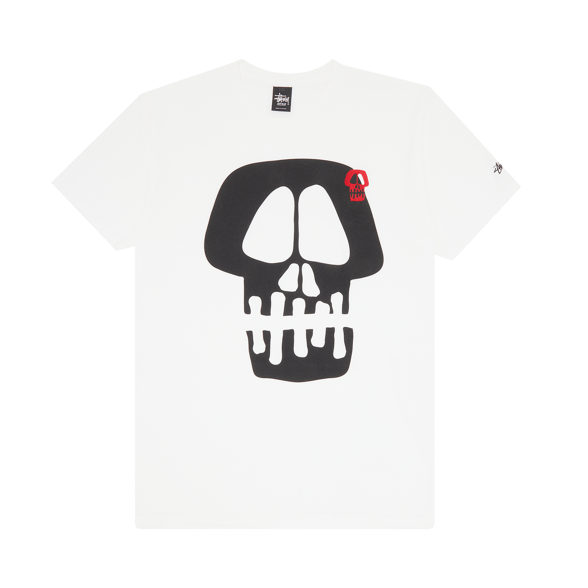 image of Stussy Jumbo Skull Tee White, Men's (Size Medium)