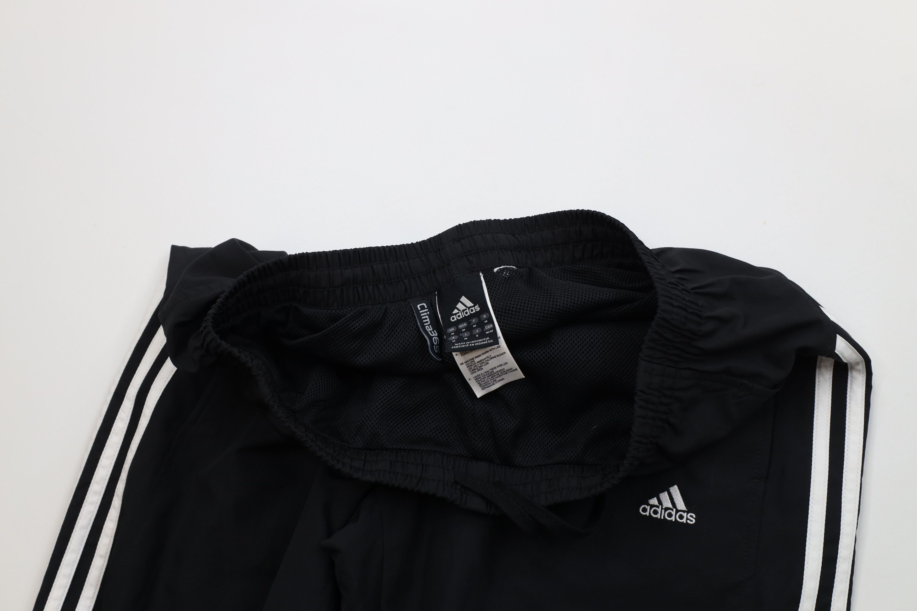 Adidas Vintage Y2K Adidas Lined Wide Leg Windbreaker Pants Black Size US 34 / EU 50 - 8 Thumbnail