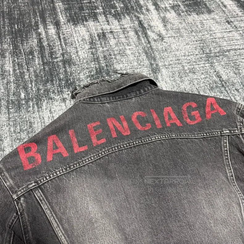 Balenciaga Balenciaga Denim Jacket Size XXS / US 00 / IT 34 - 2 Thumbnail