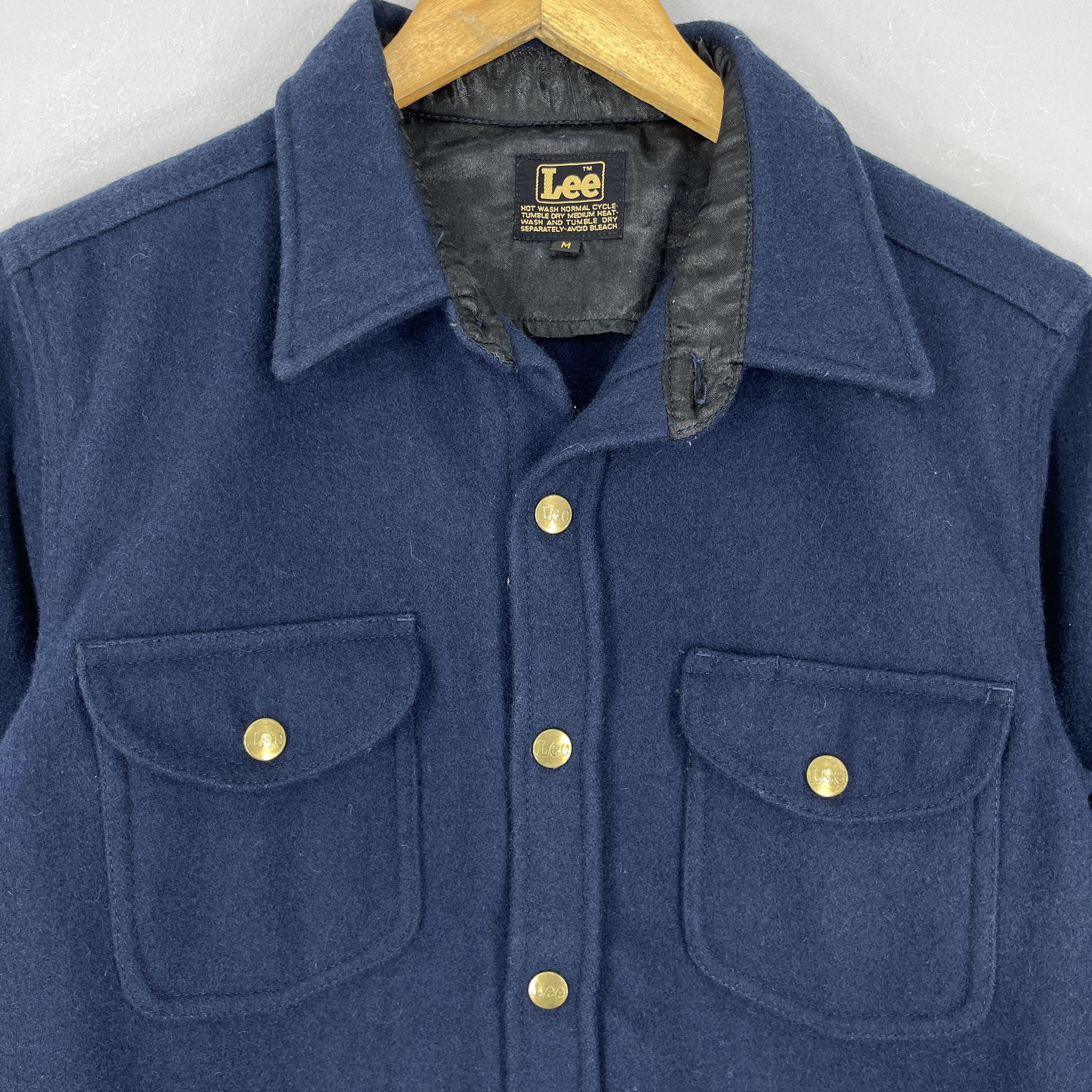Lee Vintage 90's LEE Winter Cold Weather Wool Button Up Jacket Size M / US 6-8 / IT 42-44 - 2 Thumbnail