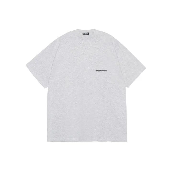 Balenciaga Balenciaga Logo Print Oversized T-Shirt in Gray Size US M / EU 48-50 / 2 - 1 Thumbnail