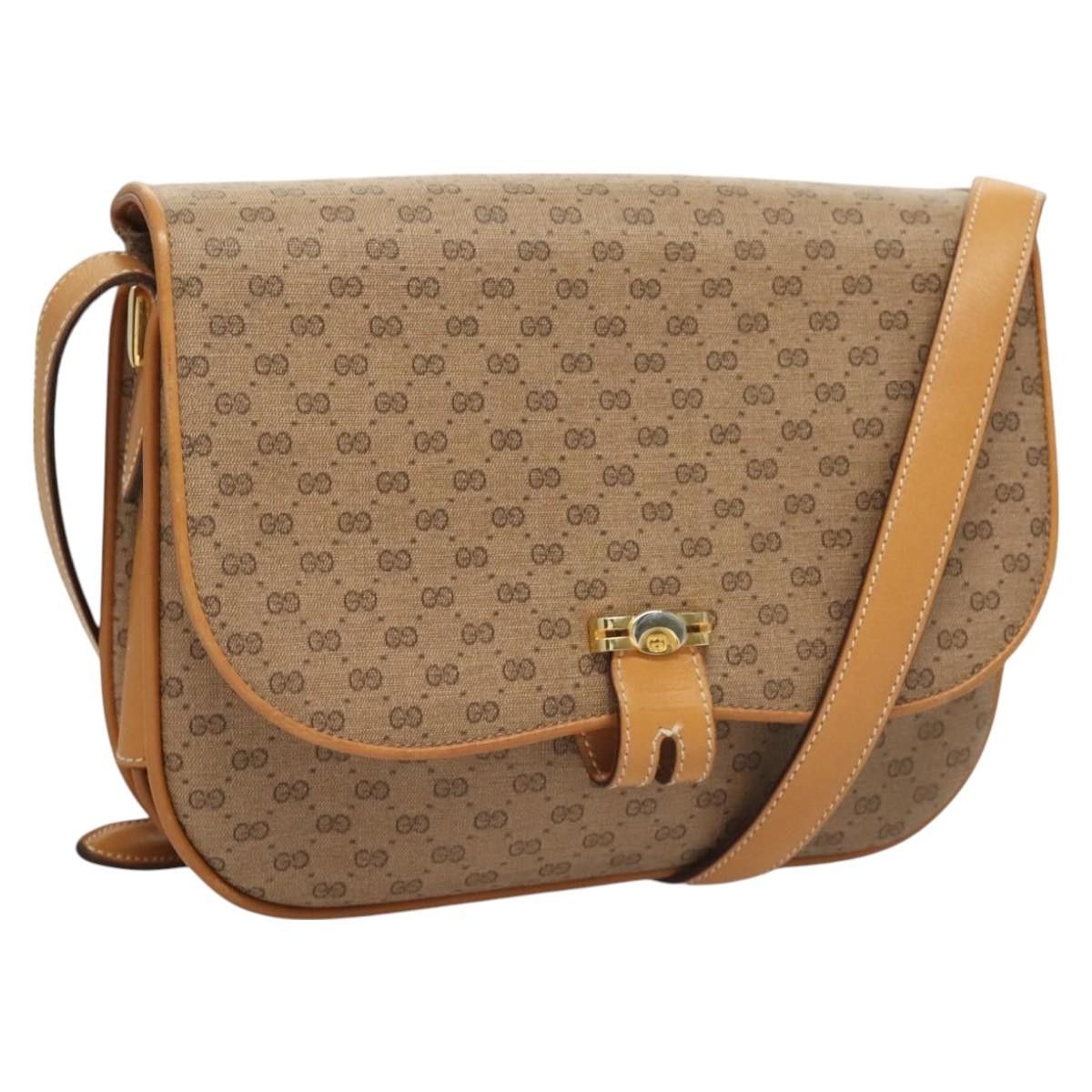 Gucci GUCCI Micro GG Supreme Shoulder Bag Pvc Beige Gold Size ONE SIZE - 1 Thumbnail