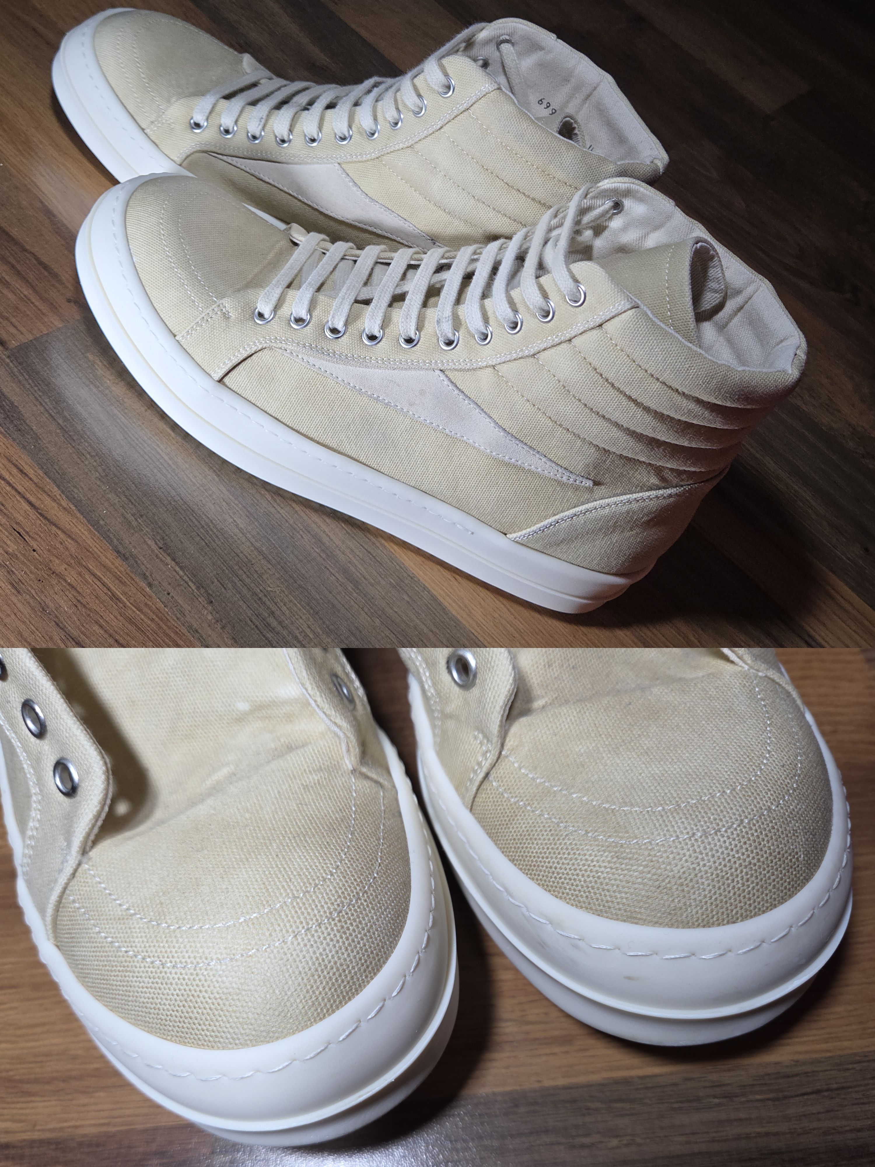 Rick Owens Drkshdw Rick Owens DRKSHDW Vans Hollywood Vintage High Sneakers Size US 9 / EU 42 - 8 Thumbnail