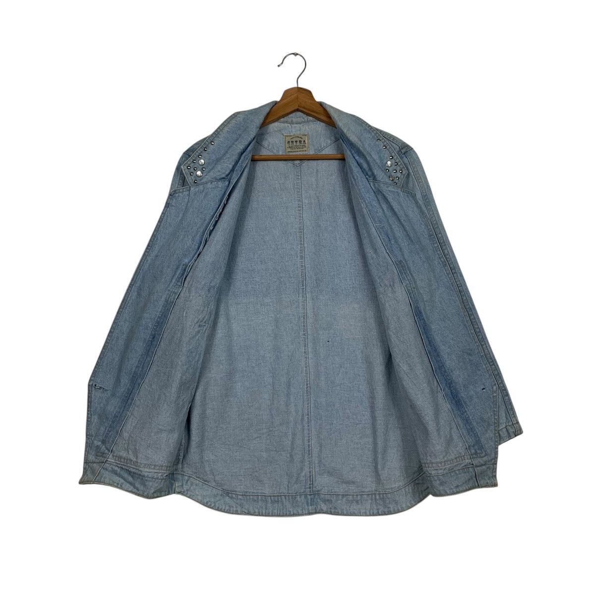 Vintage Vintage 90’s CETRA Blue Wash Jeans Jacket #2647-C118 Size L / US 10 / IT 46 - 11 Thumbnail