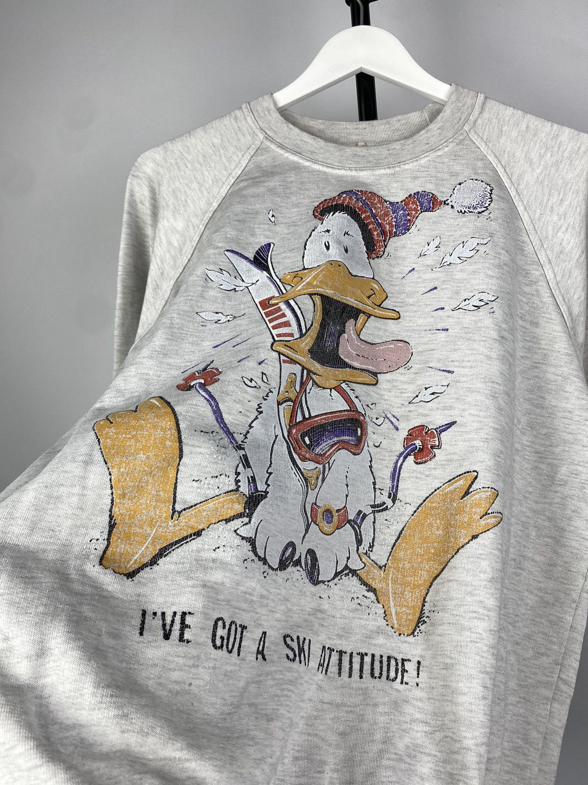 Vintage Vintage 80s Humor Duck Graphic Logo Ski Sweatshirt Size US M / EU 48-50 / 2 - 3 Thumbnail