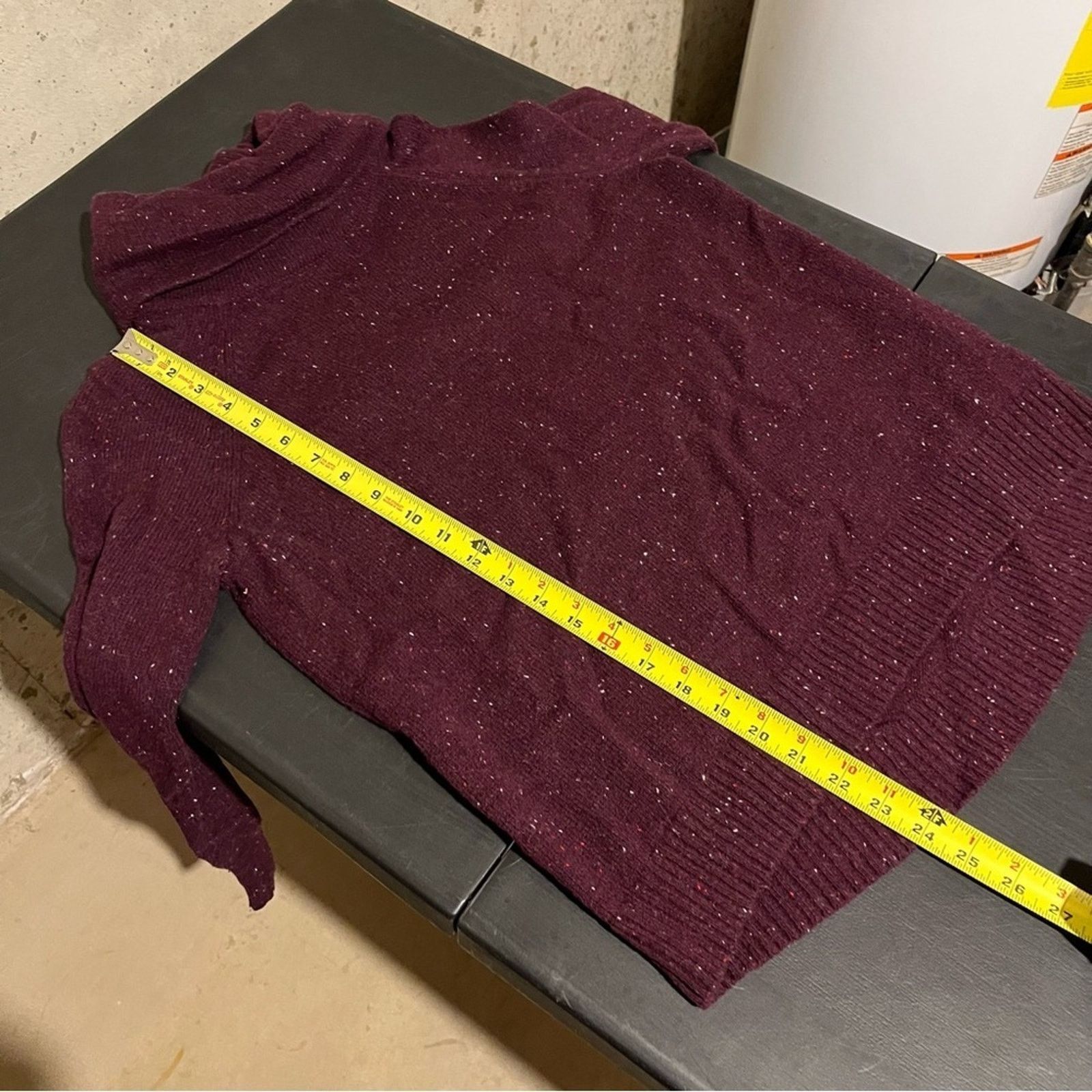 Other C & C California Sz Large Speckled Purple Turtleneck Sweater Size L / US 10 / IT 46 - 8 Thumbnail