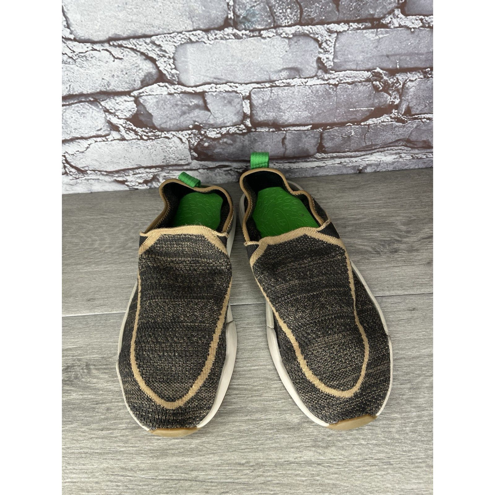Sanuk Sanuk Chiba Quest Knit Brown Natural Fabric Slip On Shoes Me Size US 10 / EU 43 - 3 Thumbnail