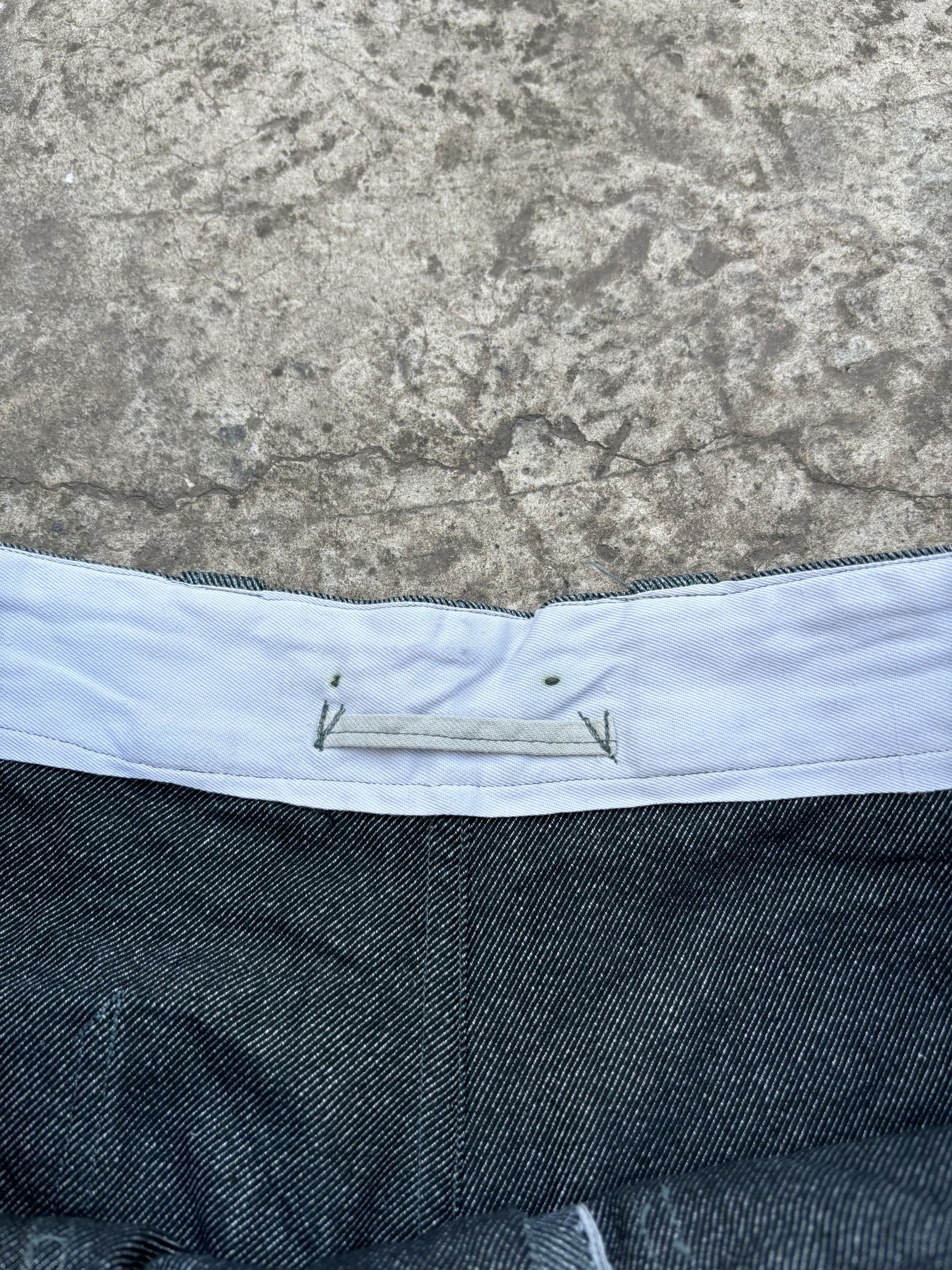 Le Laboureur Vintage 60s Swiss Army Salt n Pepper Prison Work Denim Pants Size US 36 / EU 52 - 8 Thumbnail