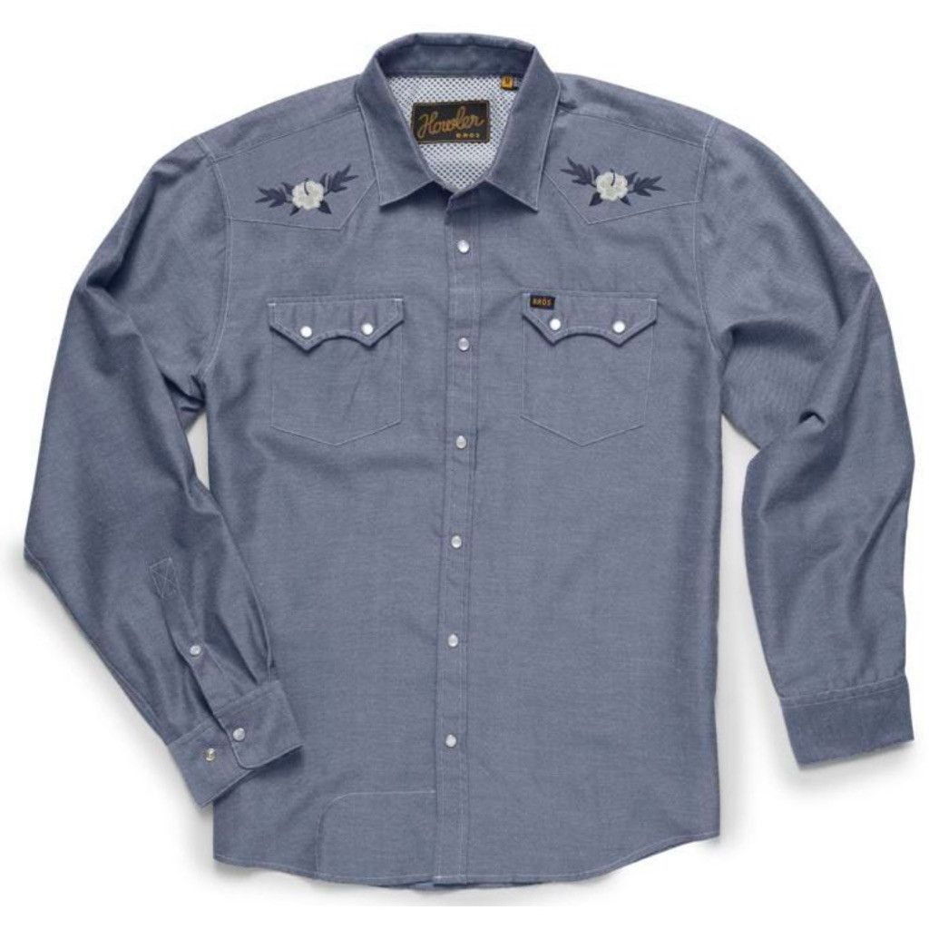 Howler Brothers Howler Bros Crosscut Hibiscus Western Pearl Snap Shirt Small Size US S / EU 44-46 / 1 - 1 Thumbnail
