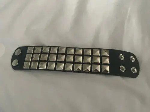 Jewelry × Other Spike Bracelet Black Wide Leather Punk Bracelet Size ONE SIZE - 3 Thumbnail