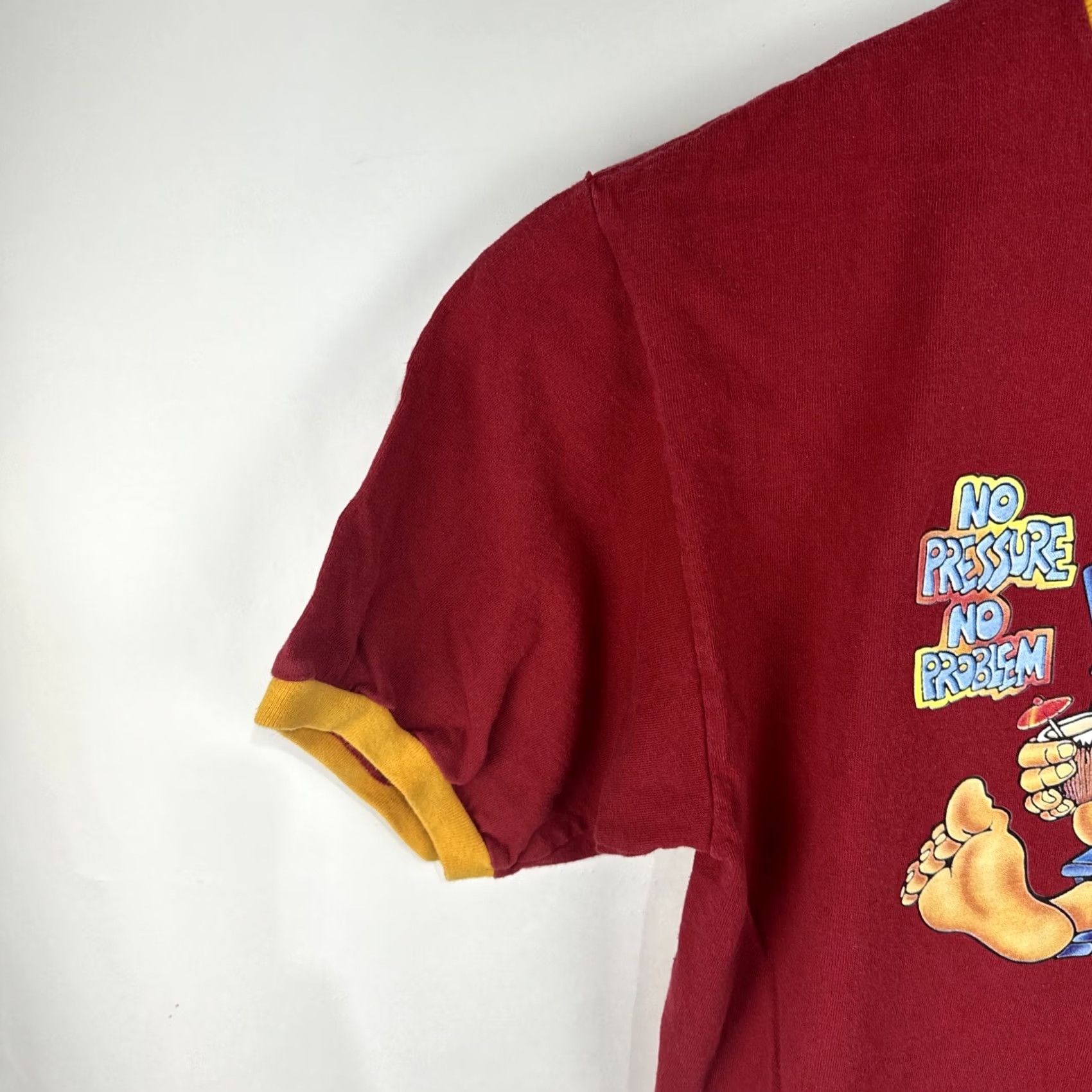 Roots Vintage Roots Reggae Rock Shirt Medium Red Ringer No Pressure No Problem T Size US M / EU 48-50 / 2 - 6 Thumbnail
