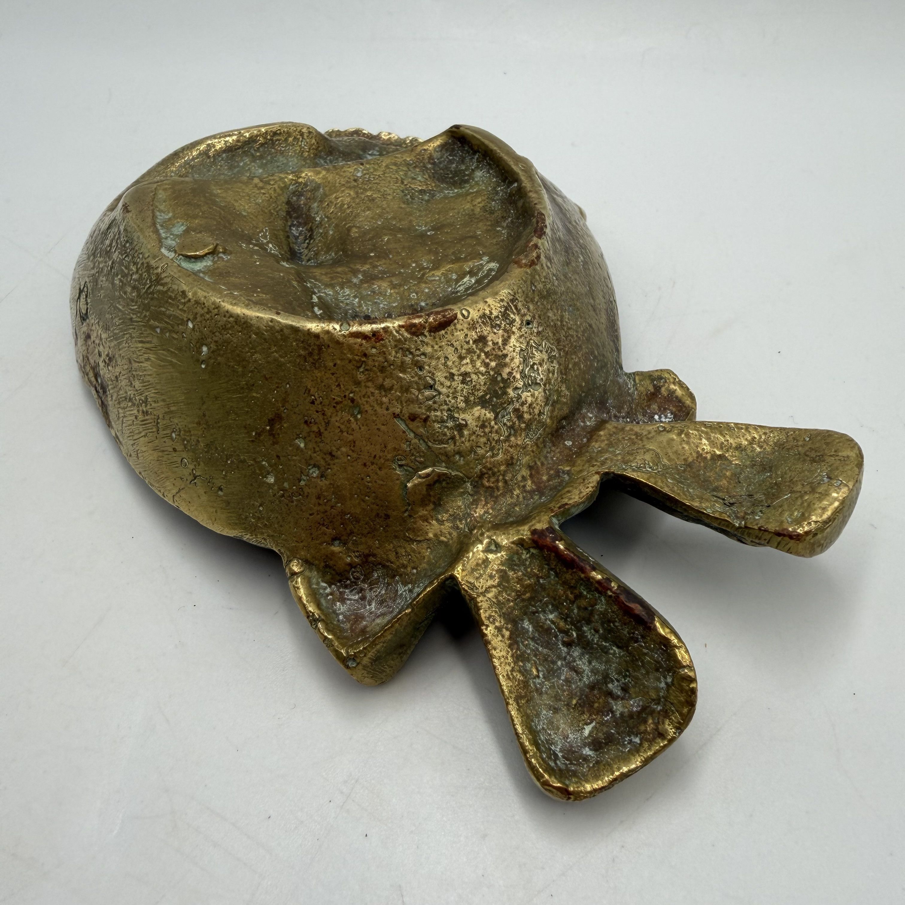 Vintage Vintage Bronze Ashtray Victorian Lady Bonnet Desk tray Size ONE SIZE - 6 Thumbnail