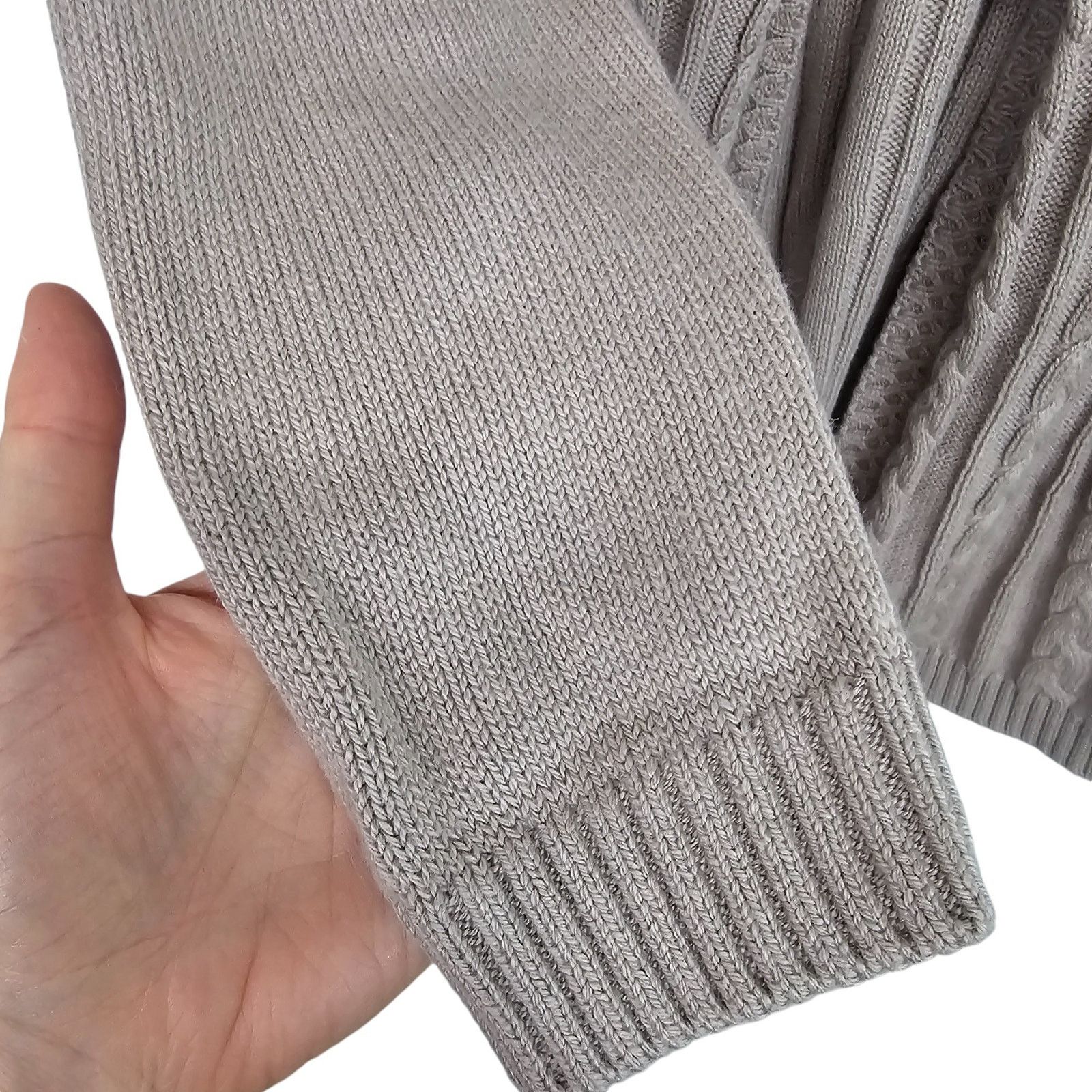 Soft Surroundings Soft Surroundings Wool Cardigan Sweater Cable Knit Rustic S Size S / US 4 / IT 40 - 4 Thumbnail