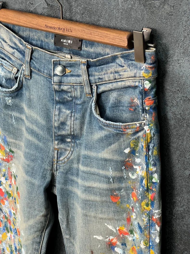 Amiri Amiri Painted Destruction Jeans Size US 34 / EU 50 - 4 Thumbnail
