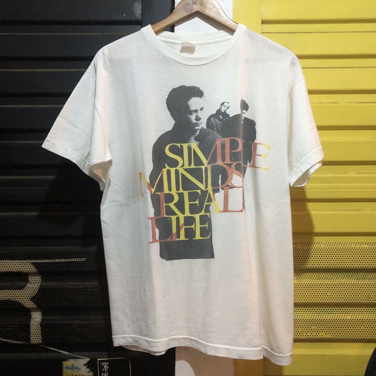 Band Tees × Vintage Vintage 1991 Simple Minds Real Life band tee Size US L / EU 52-54 / 3 - 1 Thumbnail