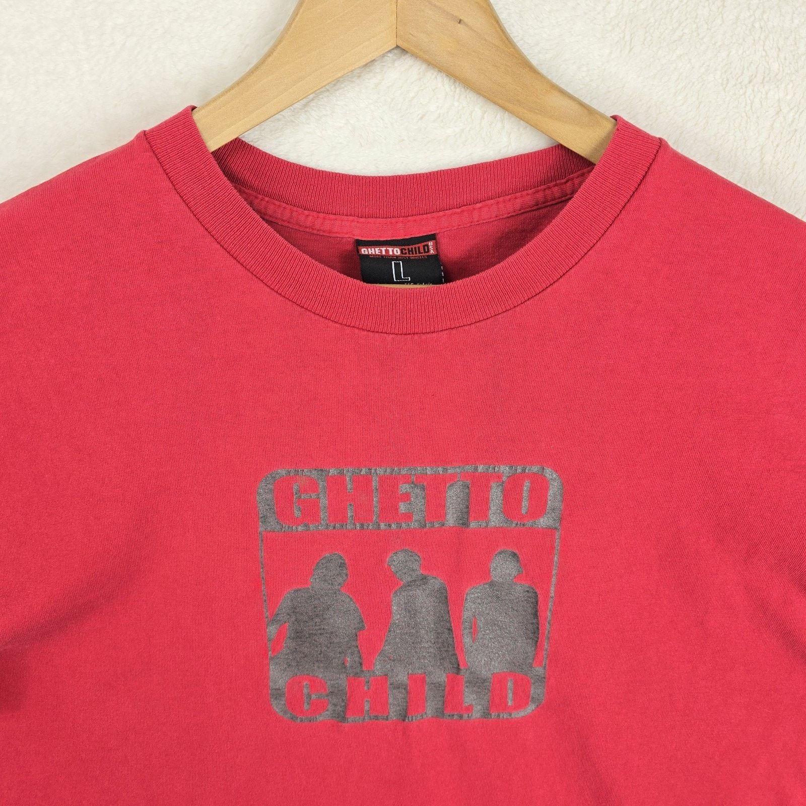 Other Vintage Ghetto Child Skateboard Wheels Shirt Large Skater Size US L / EU 52-54 / 3 - 4 Thumbnail