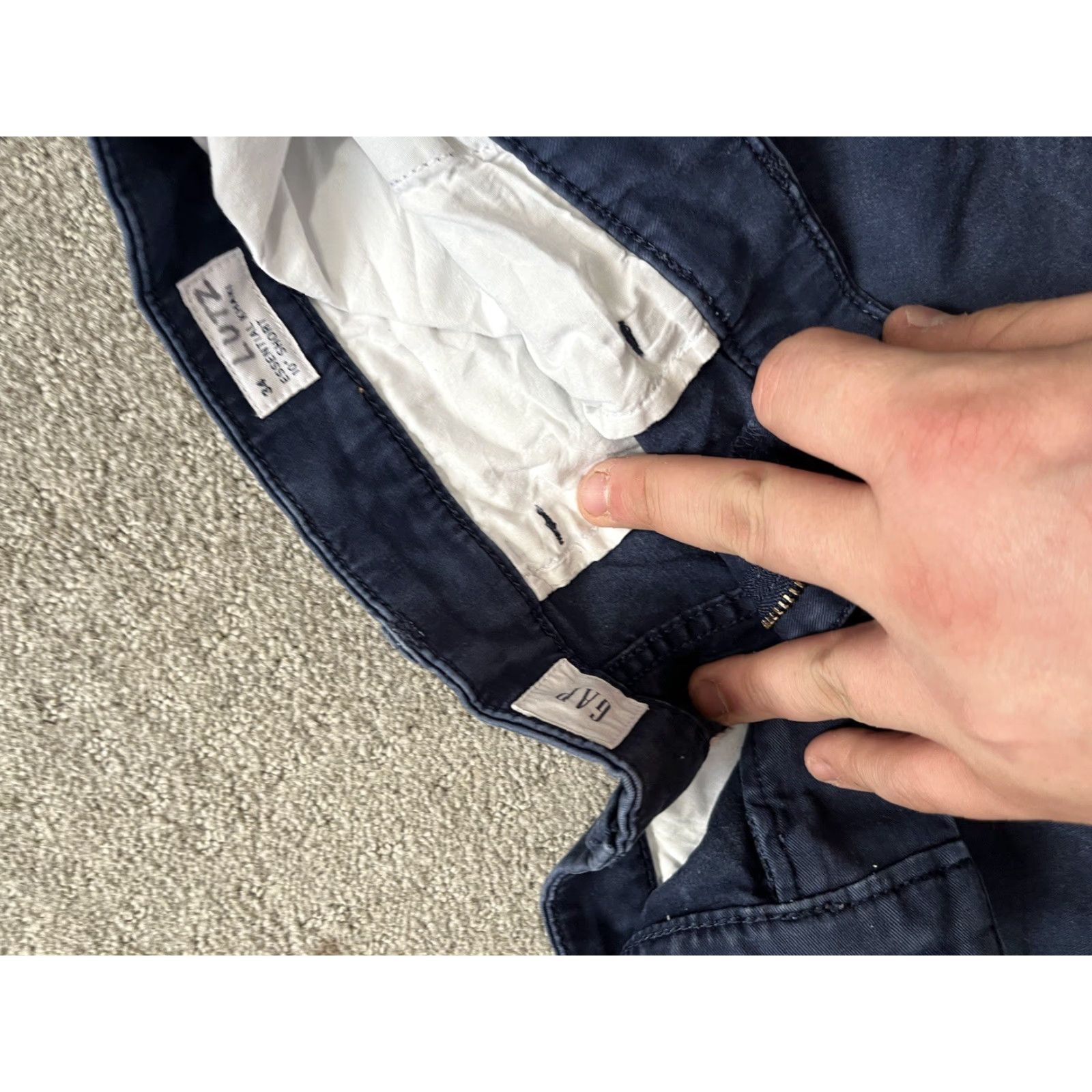 Gap GAP ESSENTIAL Navy Blue COLOR Men’s 10" Stretch SHORTS SIZE 34 Regular Size US 34 / EU 50 - 3 Thumbnail