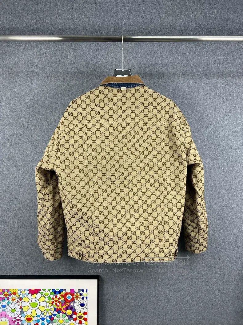 Gucci Gucci Old flower full LOGO double-sided denim jacket Size US S / EU 44-46 / 1 - 2 Thumbnail