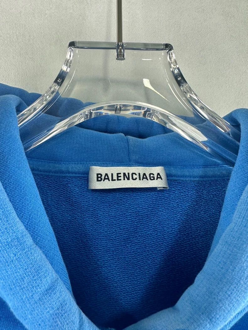 Balenciaga Balenciaga Blue Mailbox Hoodie 2502-Nextarrow Size US XS / EU 42 / 0 - 4 Thumbnail
