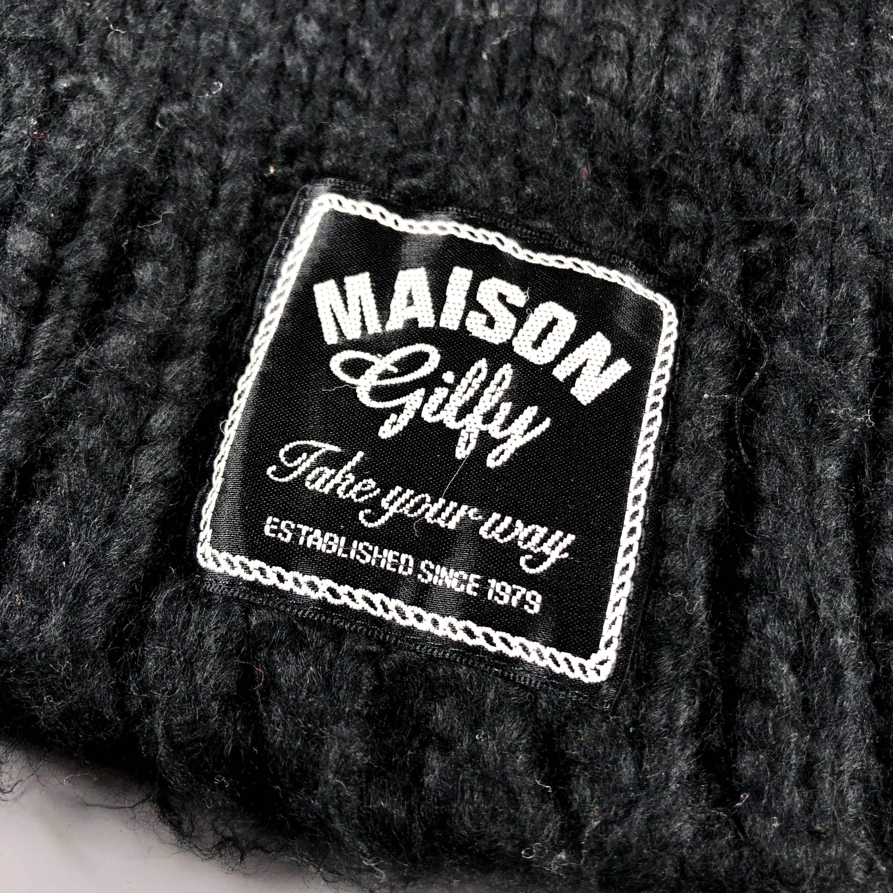 Other × Vintage Maison Gilfy PomPom Beanie Snow Hat Snow Cap -D594 Size ONE SIZE - 4 Thumbnail