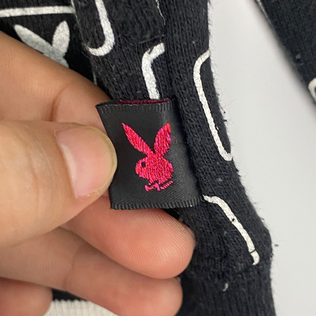 Other Vintage Playboy Full Zip Hoodie Black Pullover Jumper Size L Size US L / EU 52-54 / 3 - 3 Thumbnail