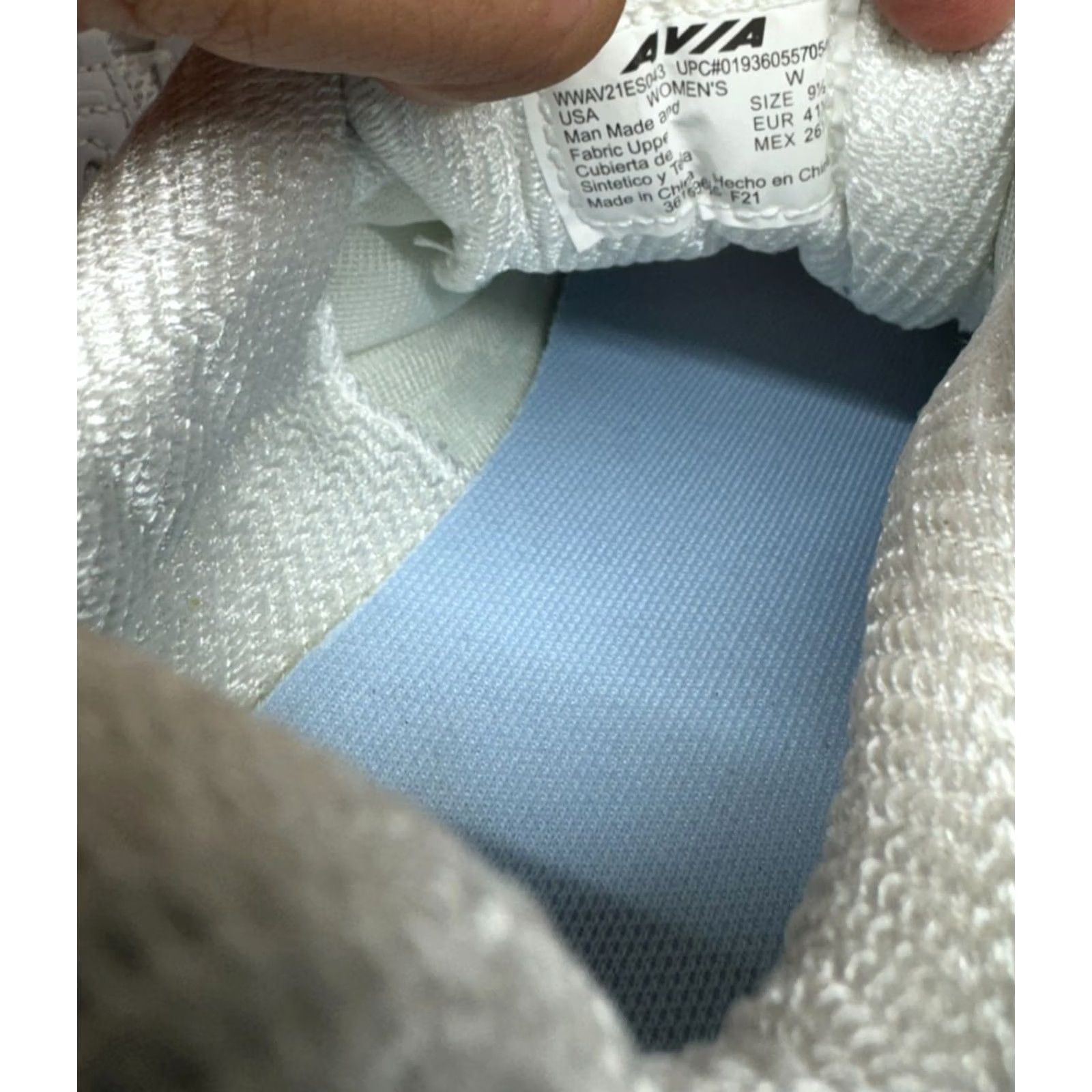 Avia Avia Sneaker Women's White Leather Low Top Lace Up Athletic Shoes 9.5 W Size L / US 10 / IT 46 - 4 Thumbnail