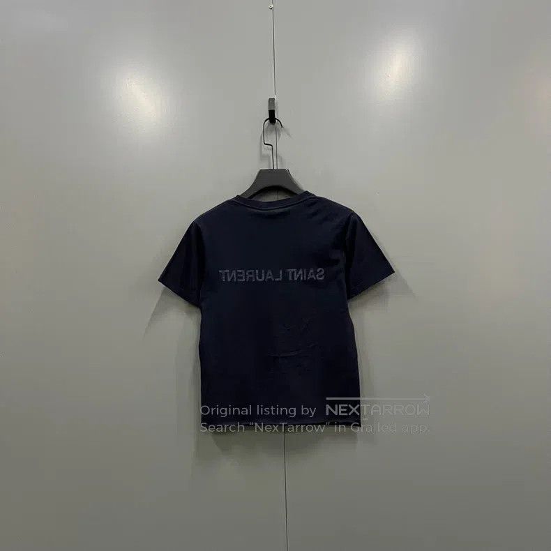 Saint Laurent Paris Saint Laurent Paris Reversed logo printed short sleeve T-s Size US XS / EU 42 / 0 - 2 Thumbnail