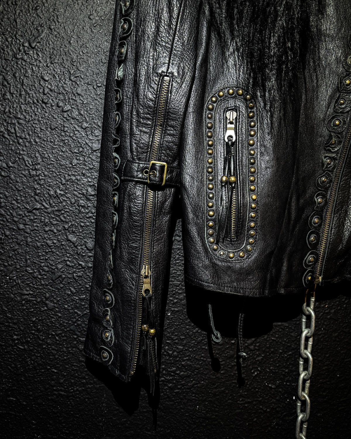 Share Spirit Homme Share Spirit - Goat leather rider jacket Size US S / EU 44-46 / 1 - 5 Thumbnail