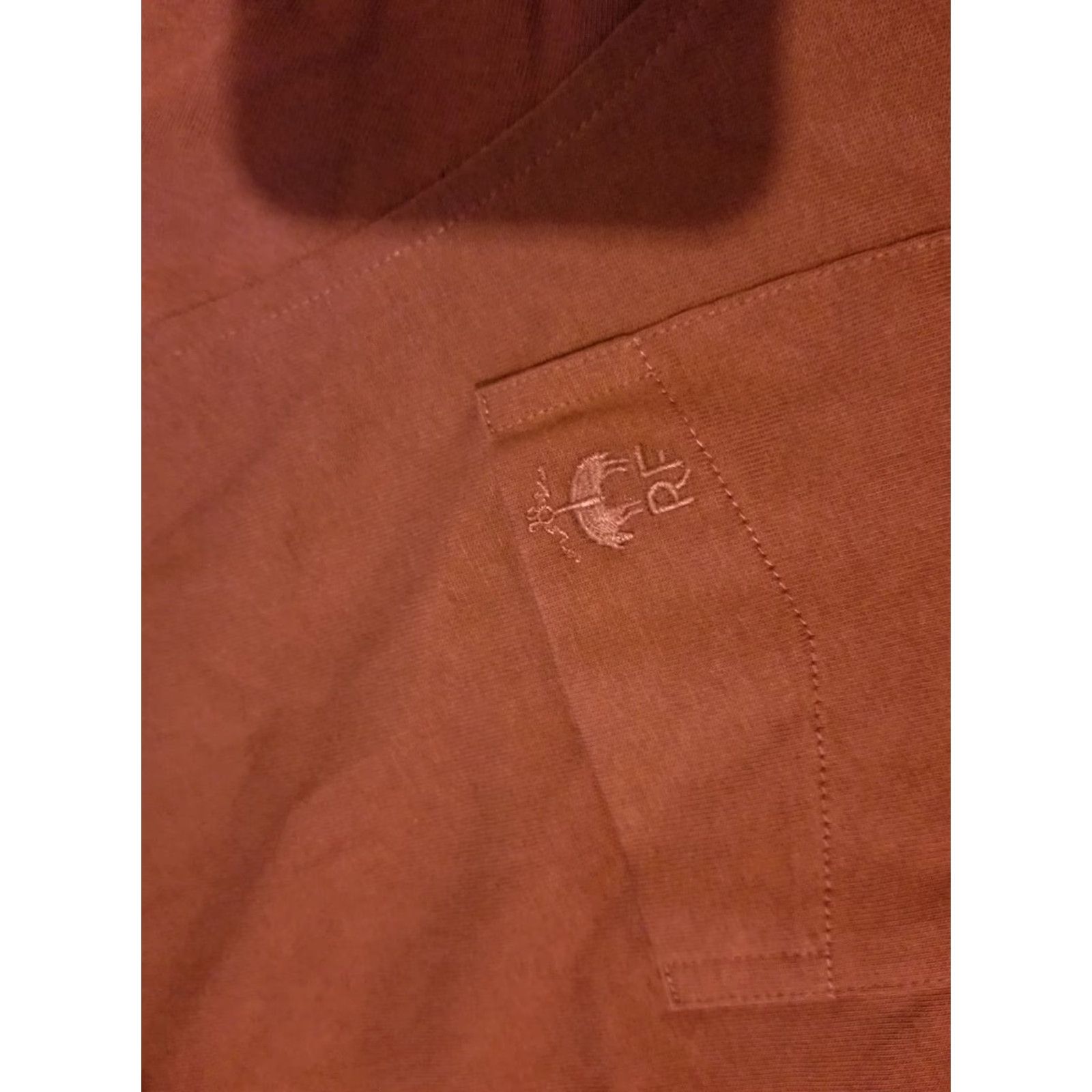 Brooks Brothers Brooks Brothers Fleece Button-Up Shirt Men's Small Burgundy Cotton Red Long Sleeve Size 36R - 3 Thumbnail