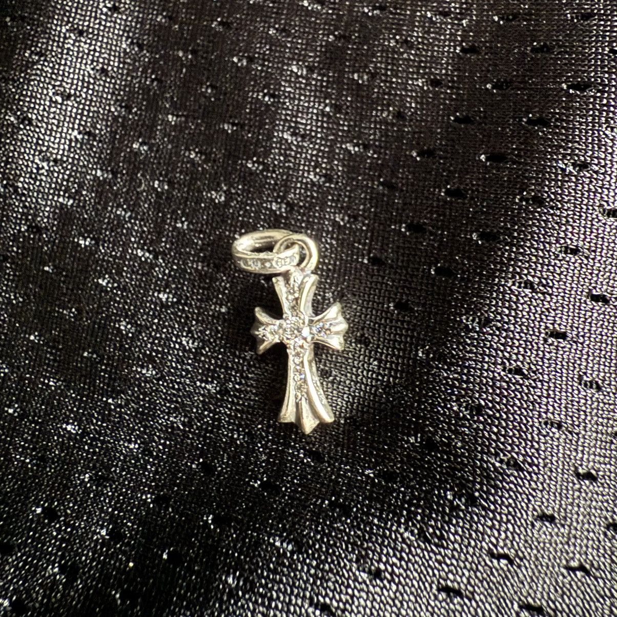 Baby Fat Pendant w/ Pave Diamonds