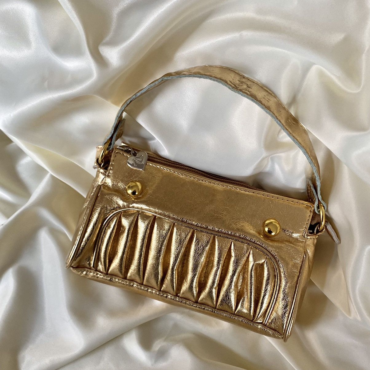Vintage Vintage champagne gold mini hand bag Size ONE SIZE - 3 Thumbnail