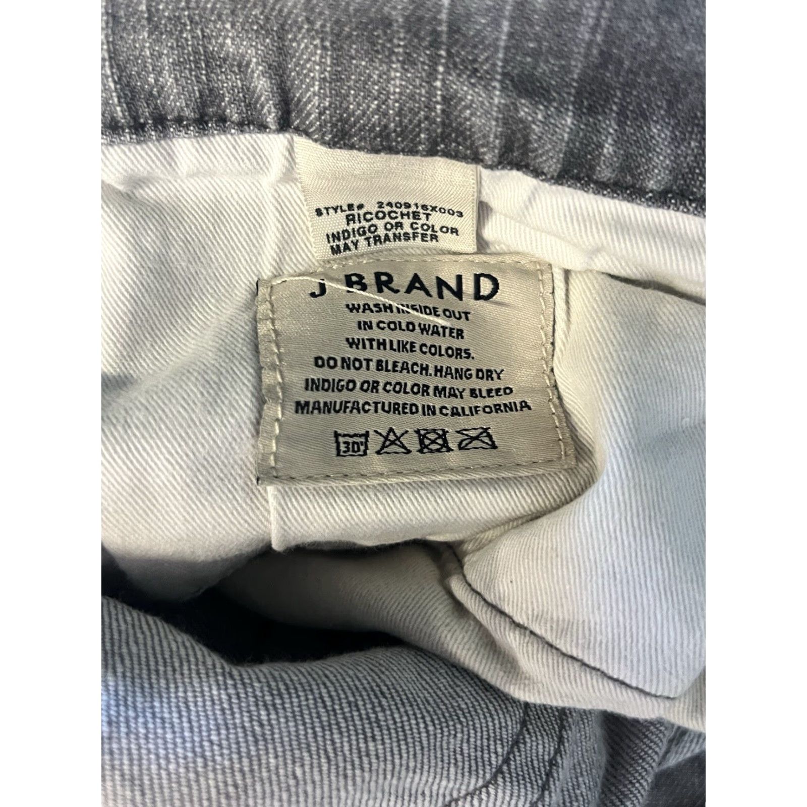 J Brand J. Brand Men's Kane Slim Straight Casual Cosy Fit Ricochet Gray Jeans Sz 34 x 31 Size US 34 / EU 50 - 4 Thumbnail