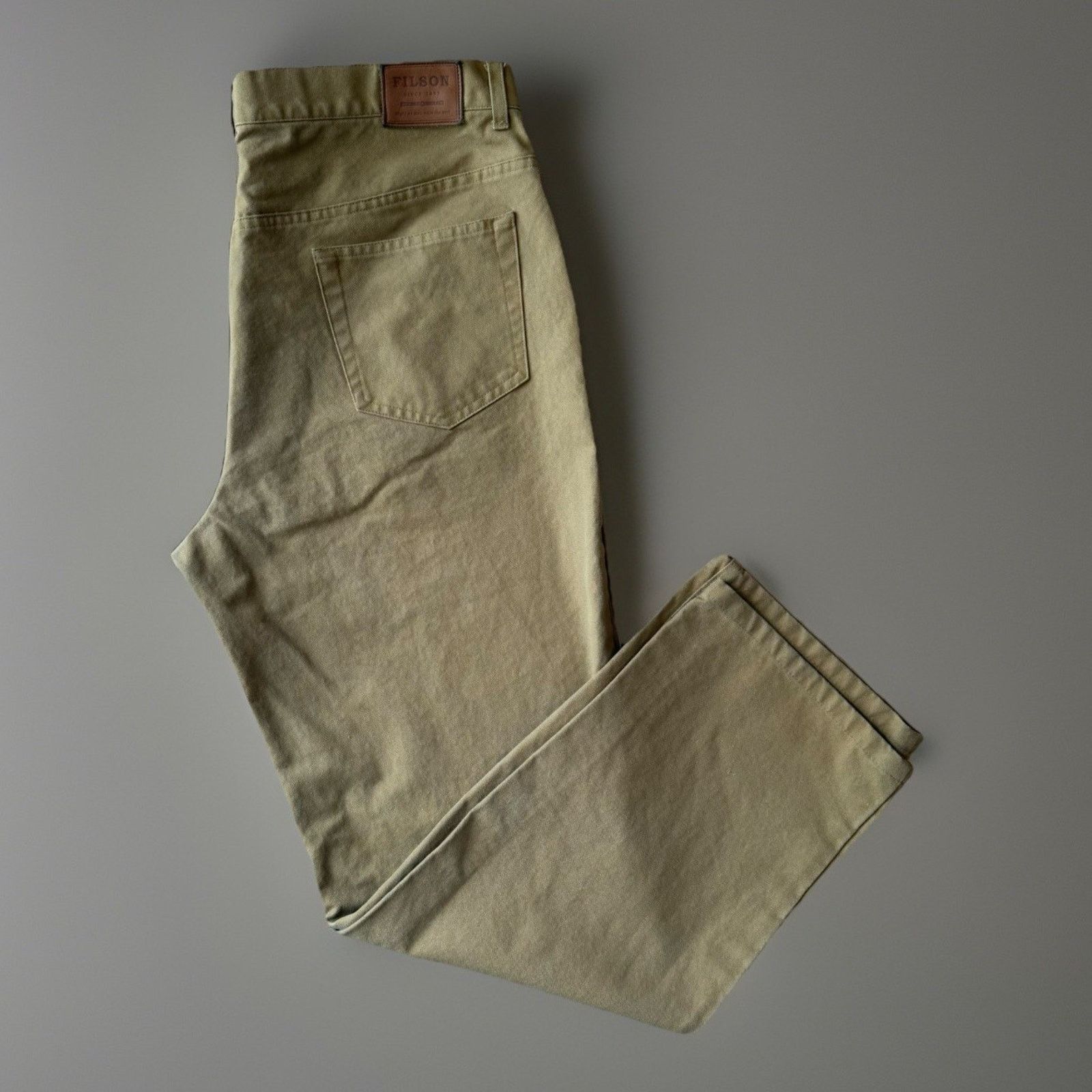 Filson Pants 38 Brown Straight Leg Heavy Canvas Hunting