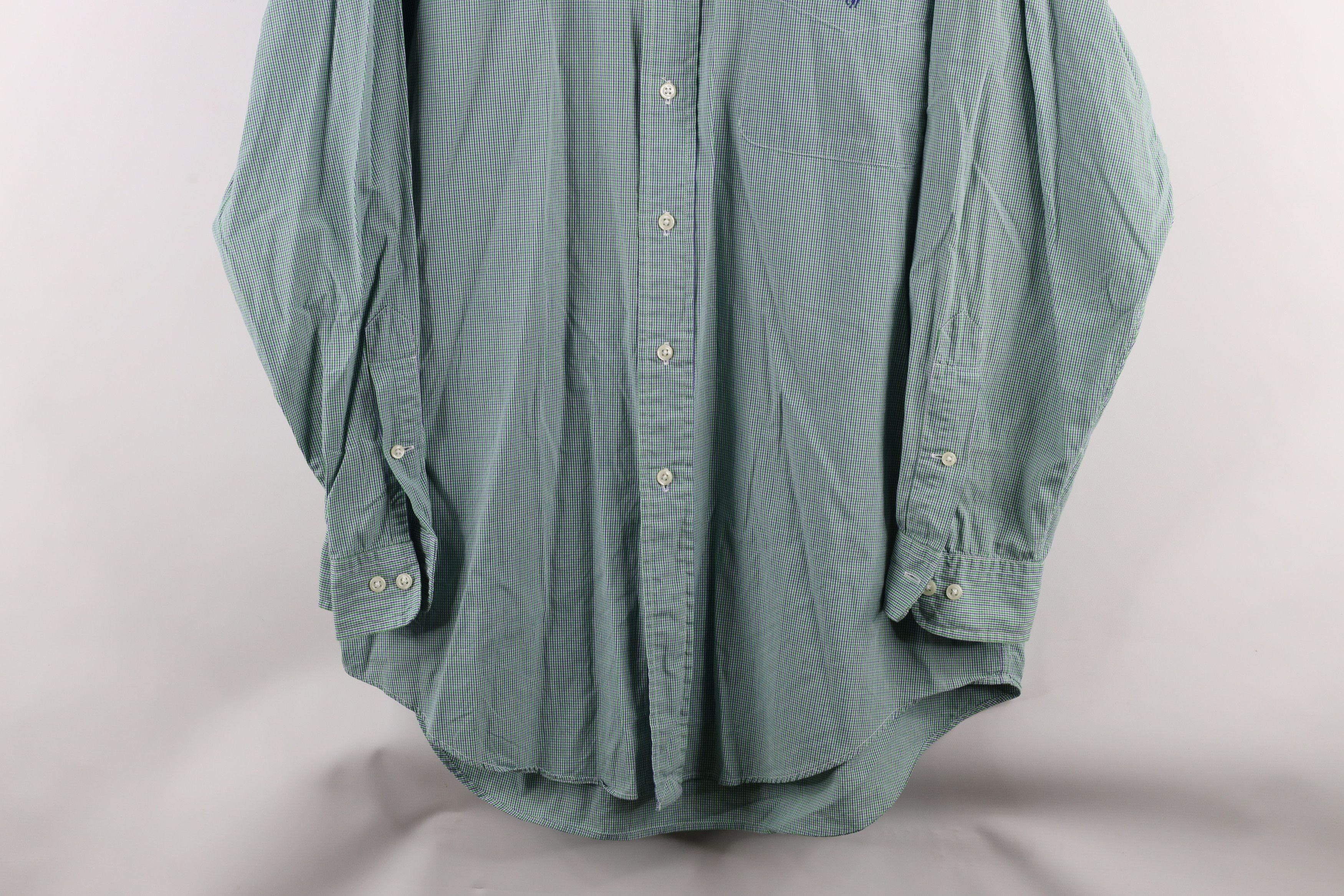 Polo Ralph Lauren Vintage 90s Ralph Lauren Collared Button Down Shirt Green Size US L / EU 52-54 / 3 - 3 Thumbnail